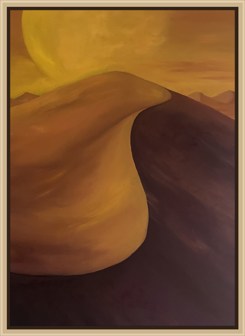 Duin bij zonsondergang